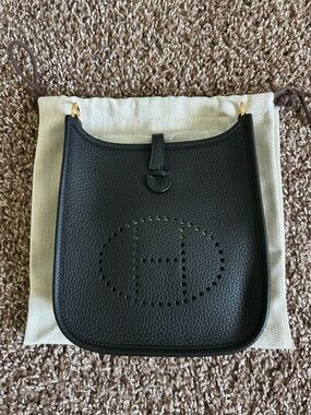 Hermes Black Evelyne 16 Crossbody Bag